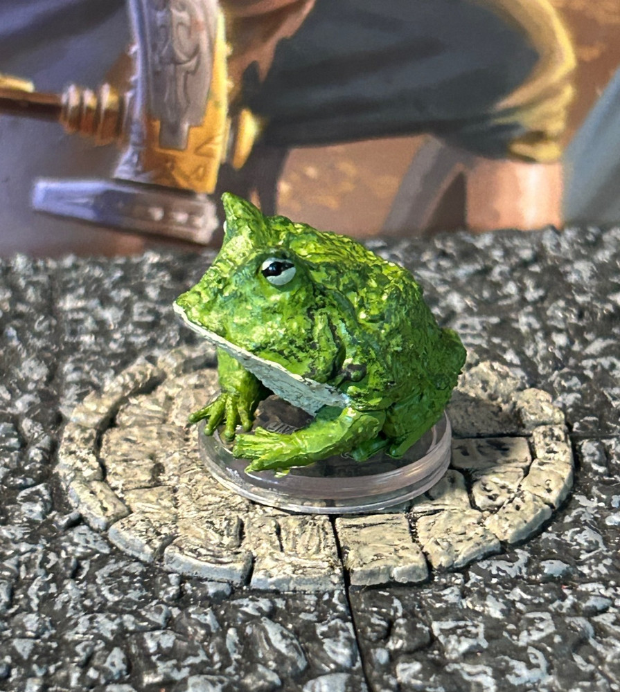 Giant Frog D&D Miniature Dungeons Dragons Quests Infinite Staircase medium toad