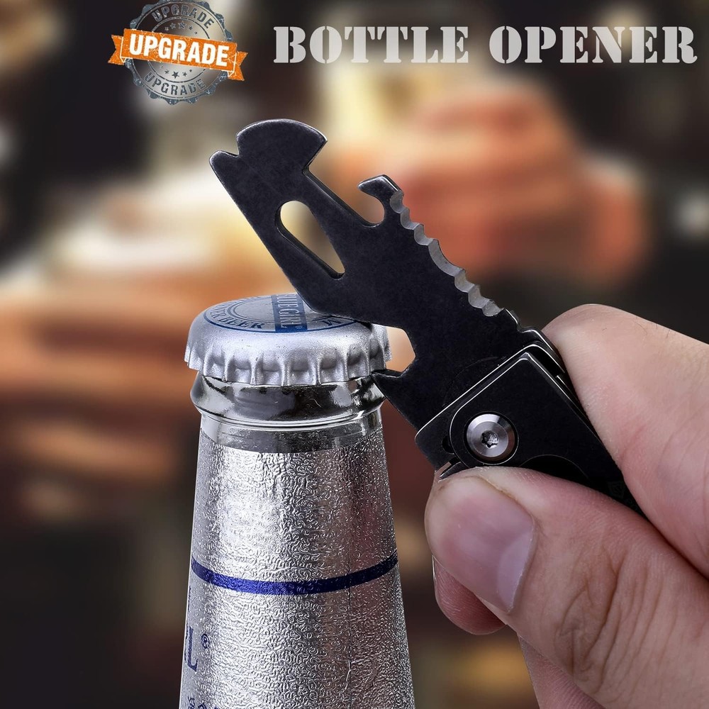 Keyring knife, clip-on multi-tool, short knife with keyring,