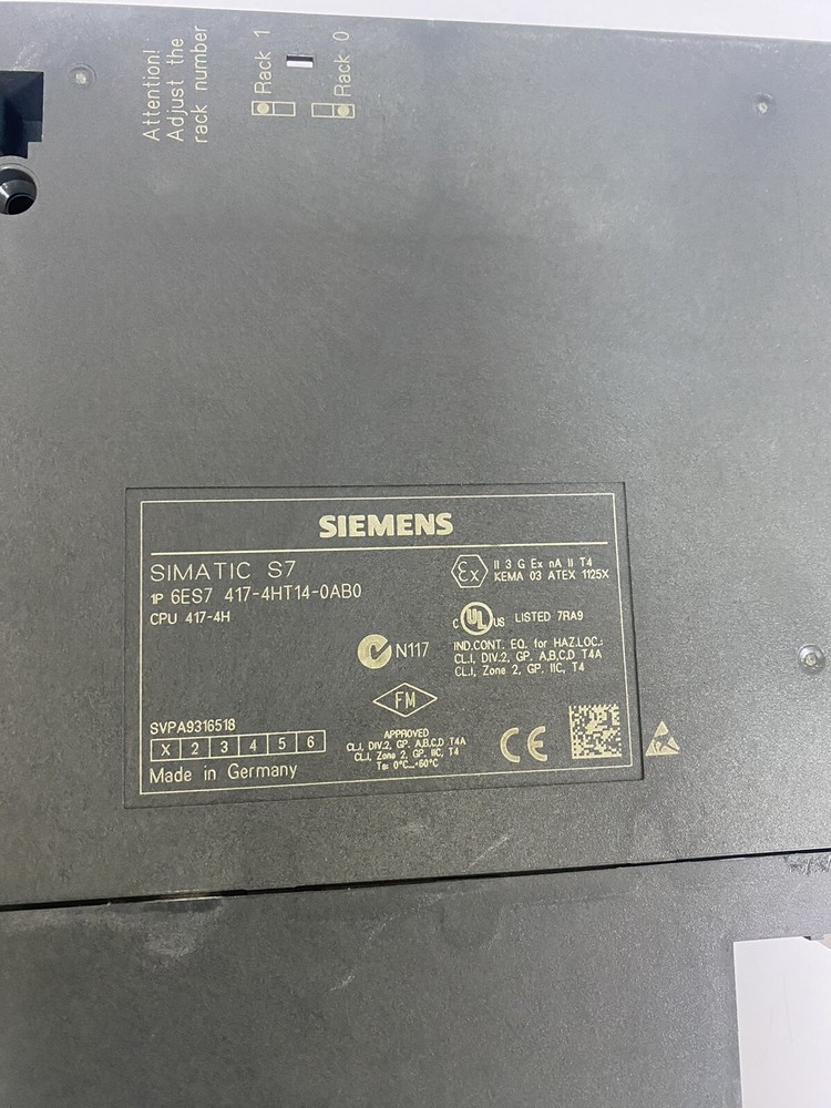 Siemens S7-400 6ES7417-4HT14-0AB0 + 2x 6ES7960-1AA04-0XA0