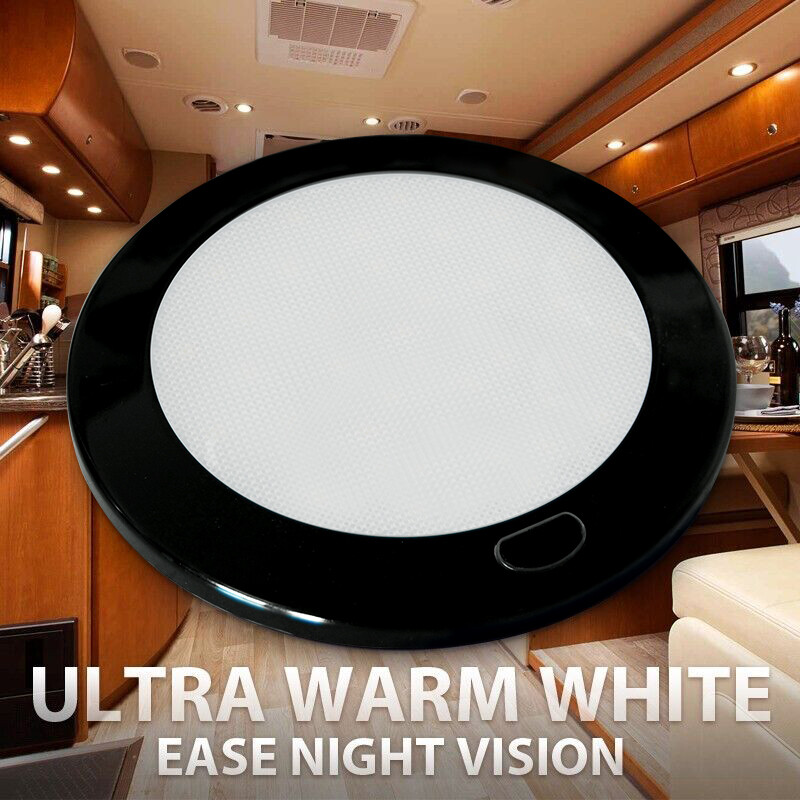 12V 5" LED Panel Ceiling Light RV Caravan Camper Boat Interior Lighting Warm W