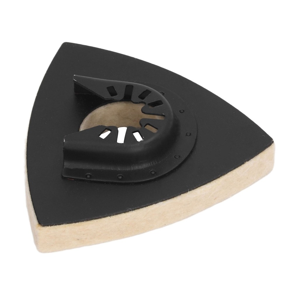 5PCS Wool Polishing Pad With Base Triangular Felt Buffing Pad For Oscillating