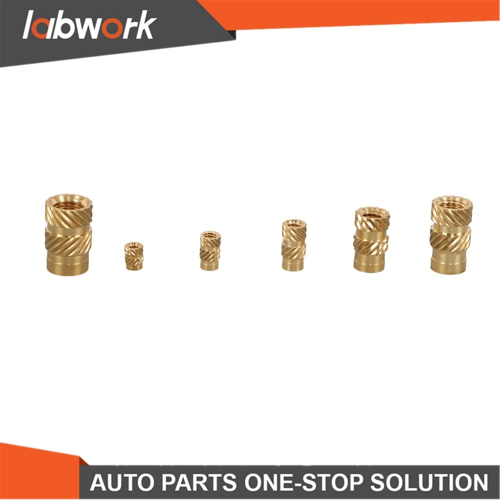 Labwork 350Pcs Threaded Inserts M2-M6 Female Thread Metric Knurled Nuts