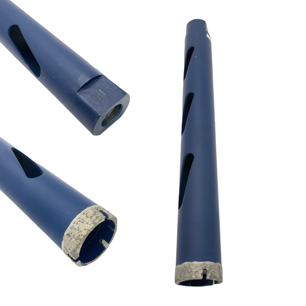 1" Dry Diamond Core Drill Bits 2 Pack Cut Concrete Asphalt Bricks Blocks Stone