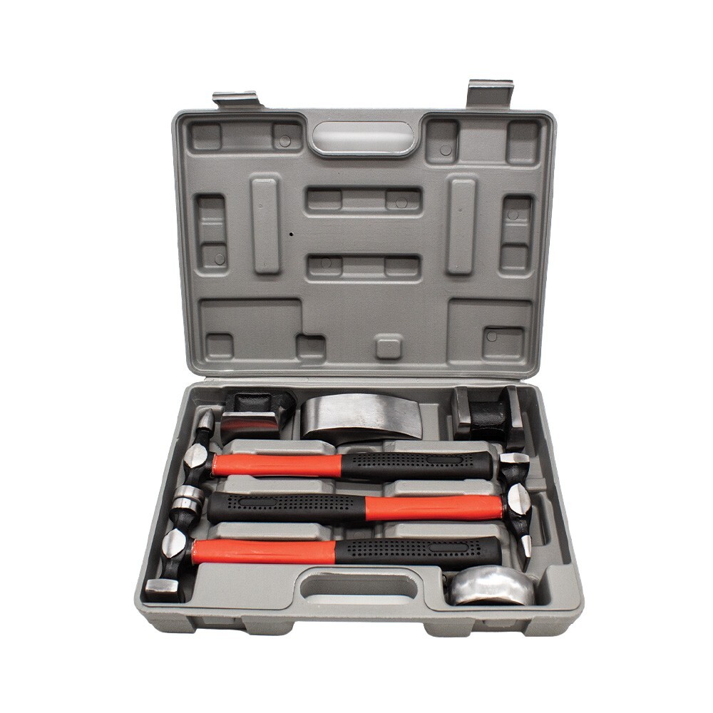 7pcs Cast Iron Auto Body Repair Tools Panel Beating Set Fender Tool Kit Hammer