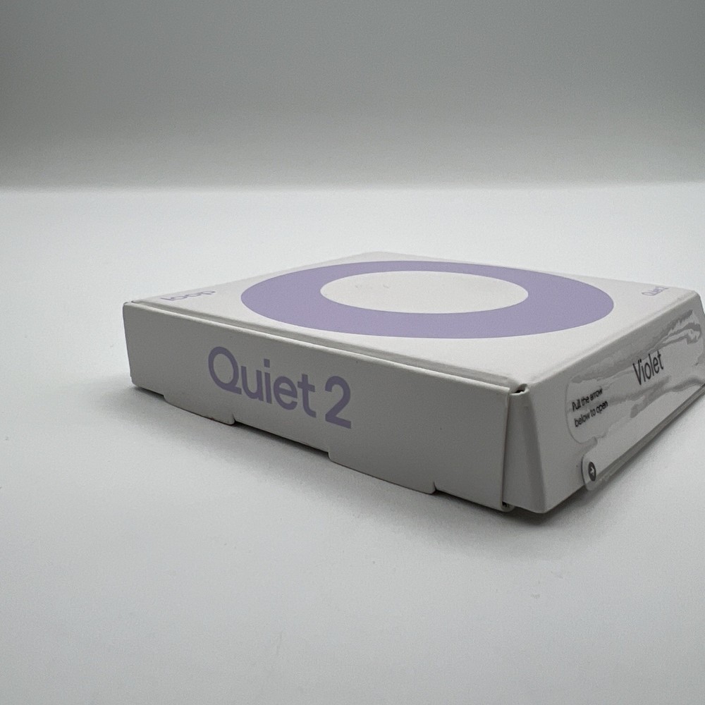 Loop Earplugs Quiet 2 - Noise Reduction 14db - Violet - NEW Open Box