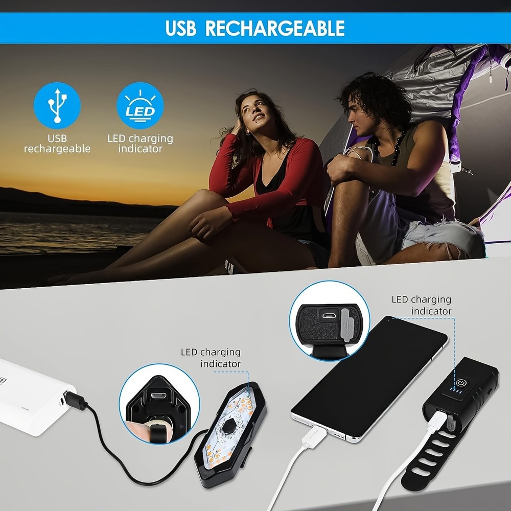 High - Brightness 3LED Bicycle Light Set with 6+5 Modes