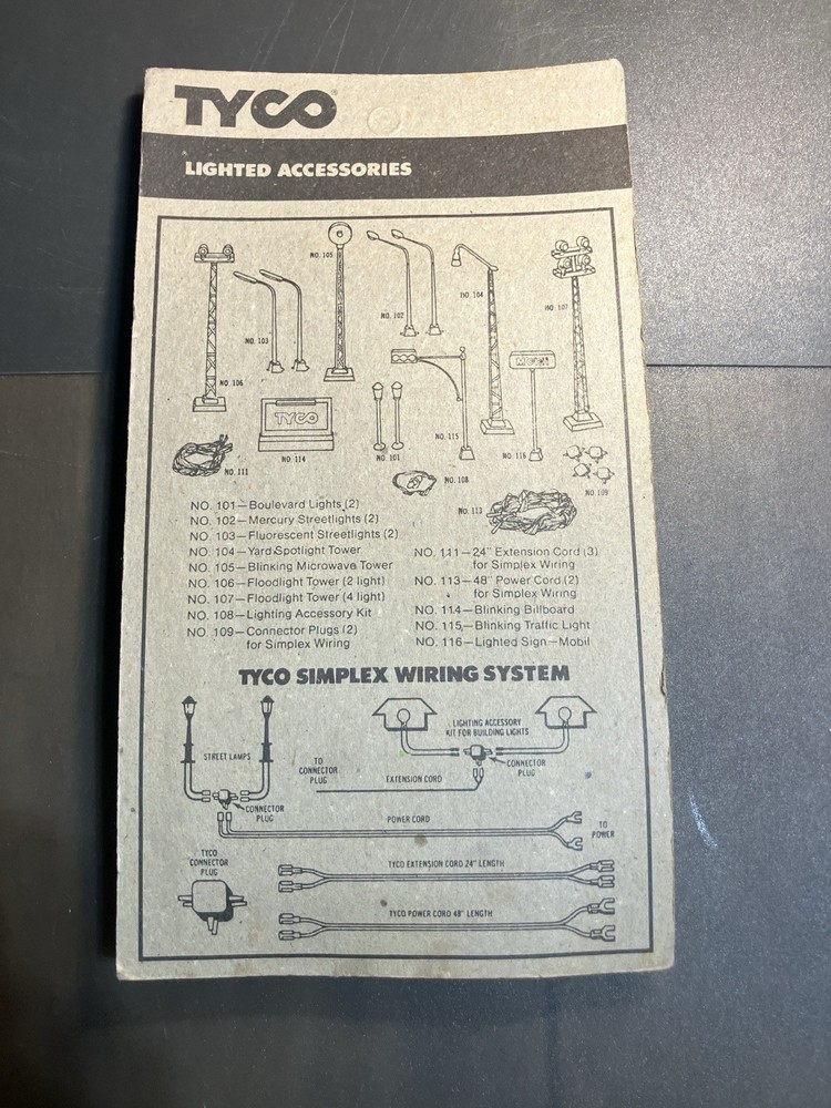 TYCO HO Boulevard Lights 101