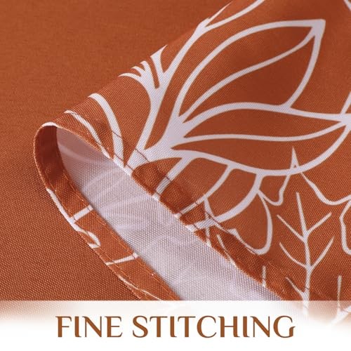 Fall Tablecloth Rectangle 60x102 Inch, 60" x 102" (Rectangular) Leaf Rust