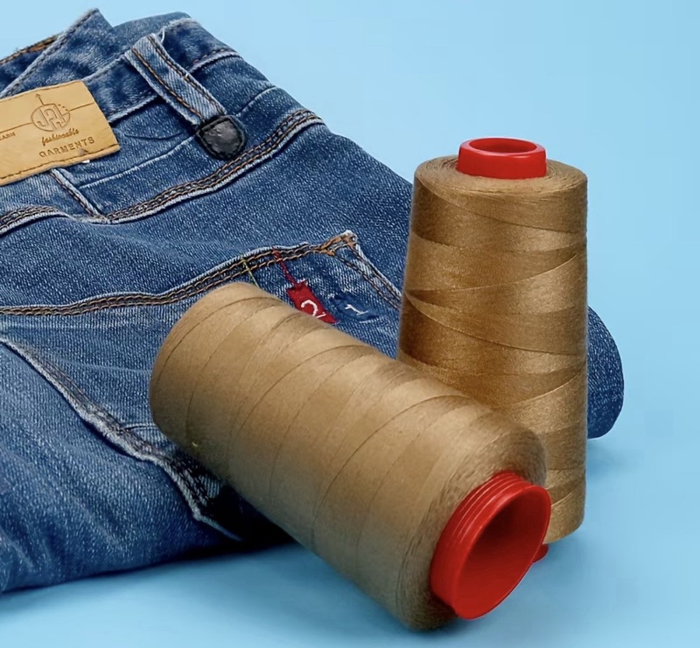 Denim Thread No. 203 Medium Thick, No. 1500 Polyester for Jeans 2 Pieces