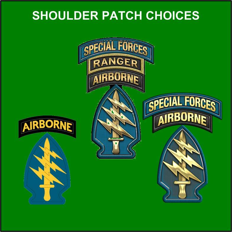 MC-NICE: Army Special Forces Men of the Green Beret ALL GRPS Framed PERSONALIZED