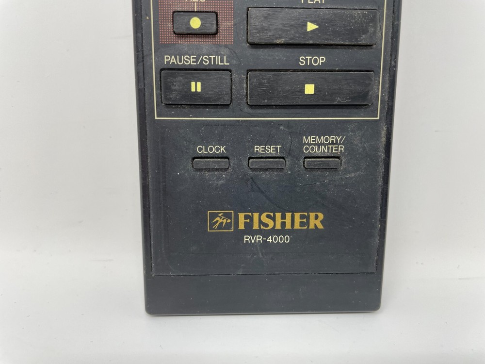 Fisher RVR-4000 VCR Remote Control TESTED WORKING Genuine OEM