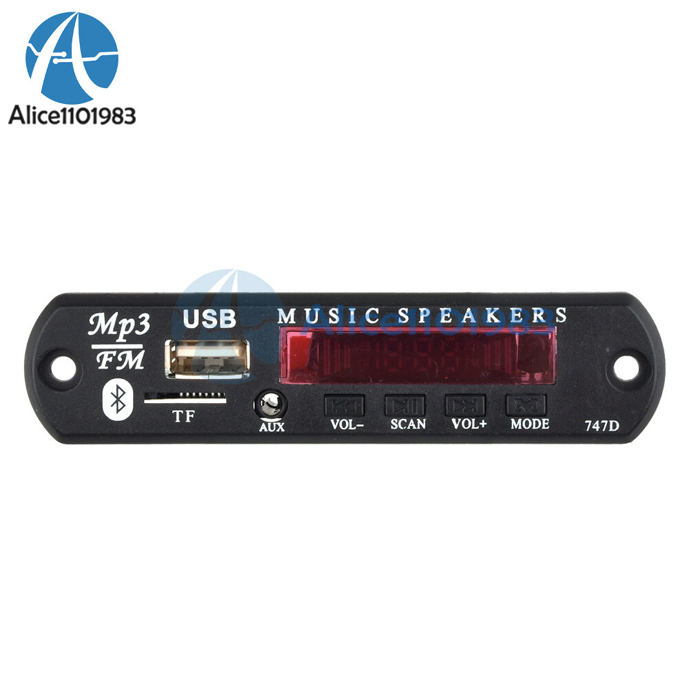 9V 12V Car MP3 WMA Decoder Board Audio Module Bluetooth 5.0 Music Remote Control