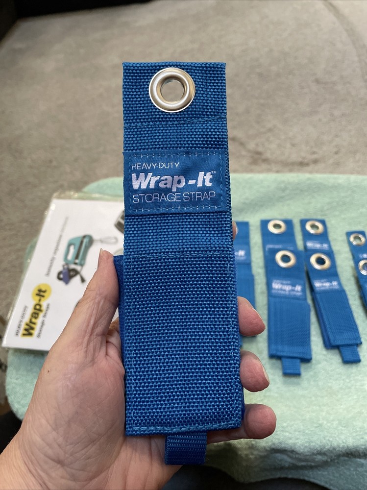Wrap It Blue Heavy Duty Storage Straps 8 Pack 4 Sizes New