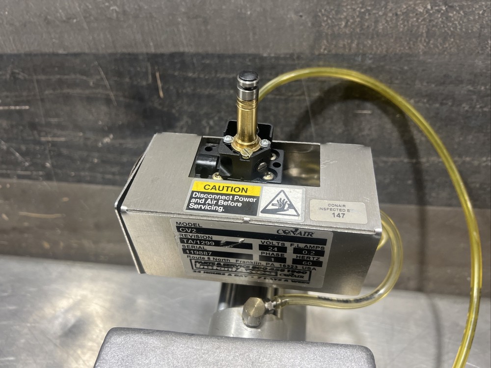 CONAIR material Hopper Isolate Receiver Model CV: Used Surplus. Item ID 5