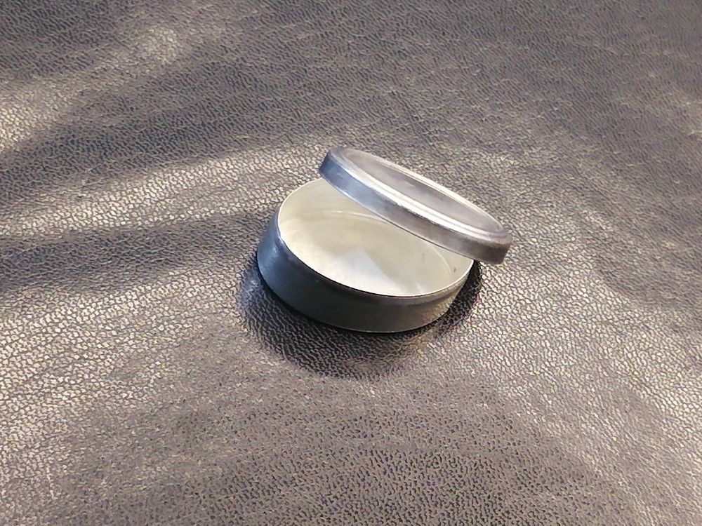 Vintage Silver 800 Pill Case Box - Simple Decorative Pattern, 7.88g