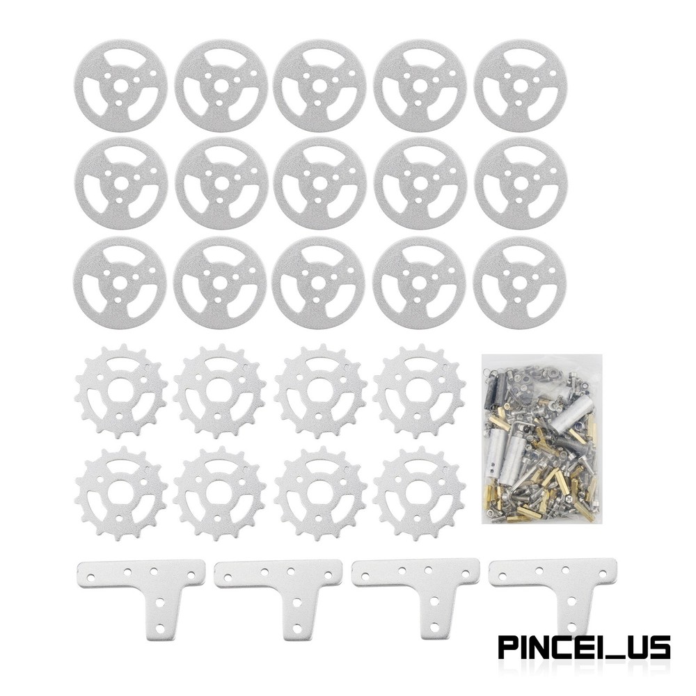 4WD Robot Tank Chassis Kit Chassis + Joystick Control + 4pcs Motors w/ Encoder