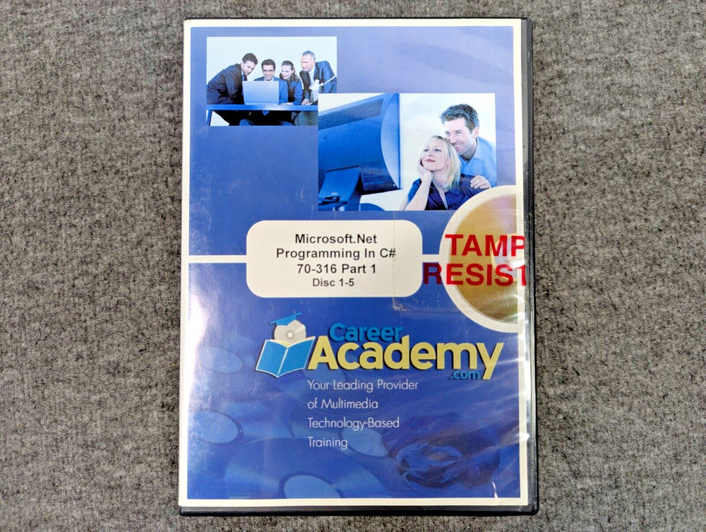 Career Academy Microsoft MSCE Training Software CD-ROM Lot Visual Studio C# SQL