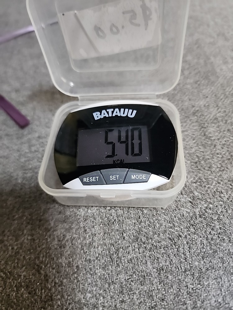 Pedometer & Step Counter Batauu White-black