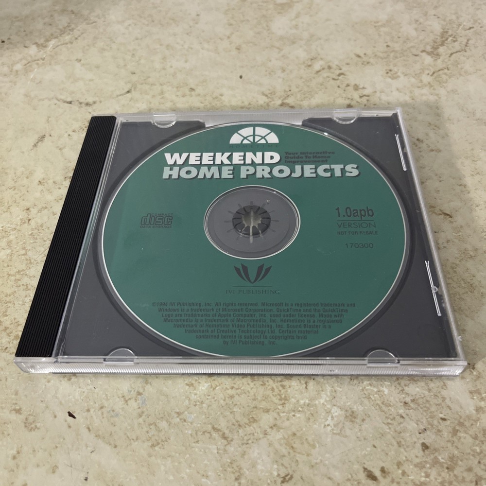Home Time Weekend Home Projects PC CD Software