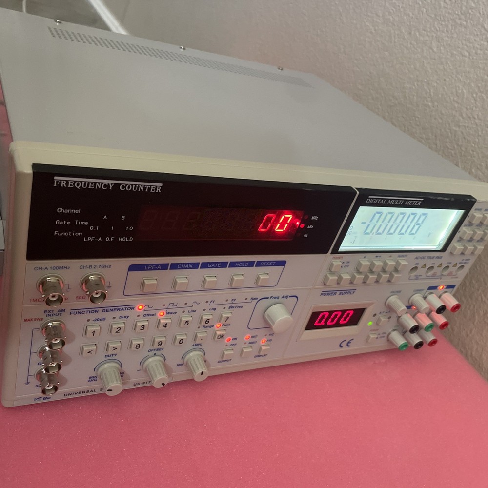 UNI UNIVERSAL SYSTEM US-9170A FREQUENCY COUNTER / DIGITAL MULTIMETER / FUNCTION