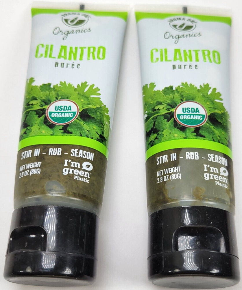 CILANTRO PASTE Aroma One ORGANIC Cilantro Puree 2.8 OZ - 2 Pack