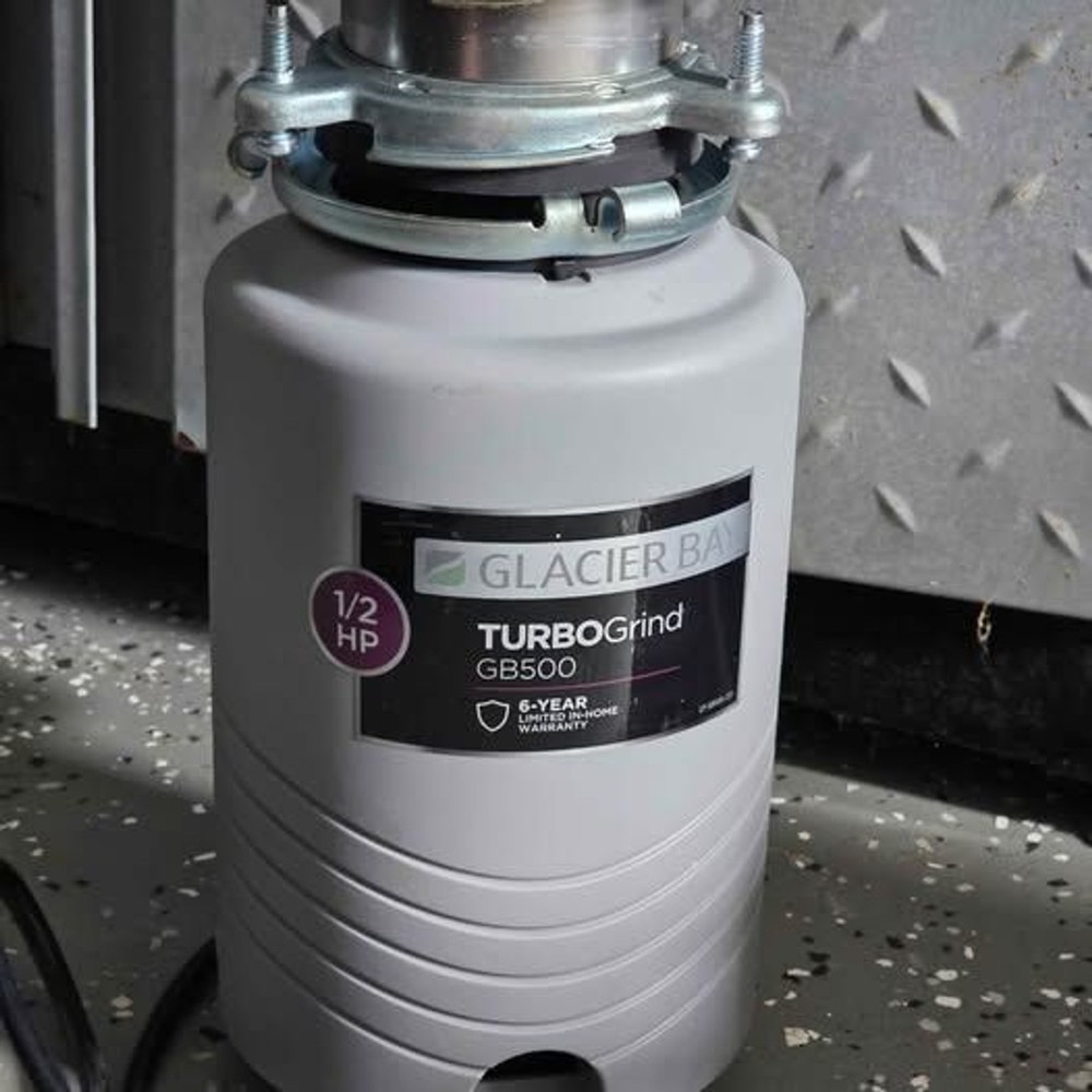 Garbage Disposal 1/2 HP Glacier Bay TurboGrind GB500 Continuous Feed