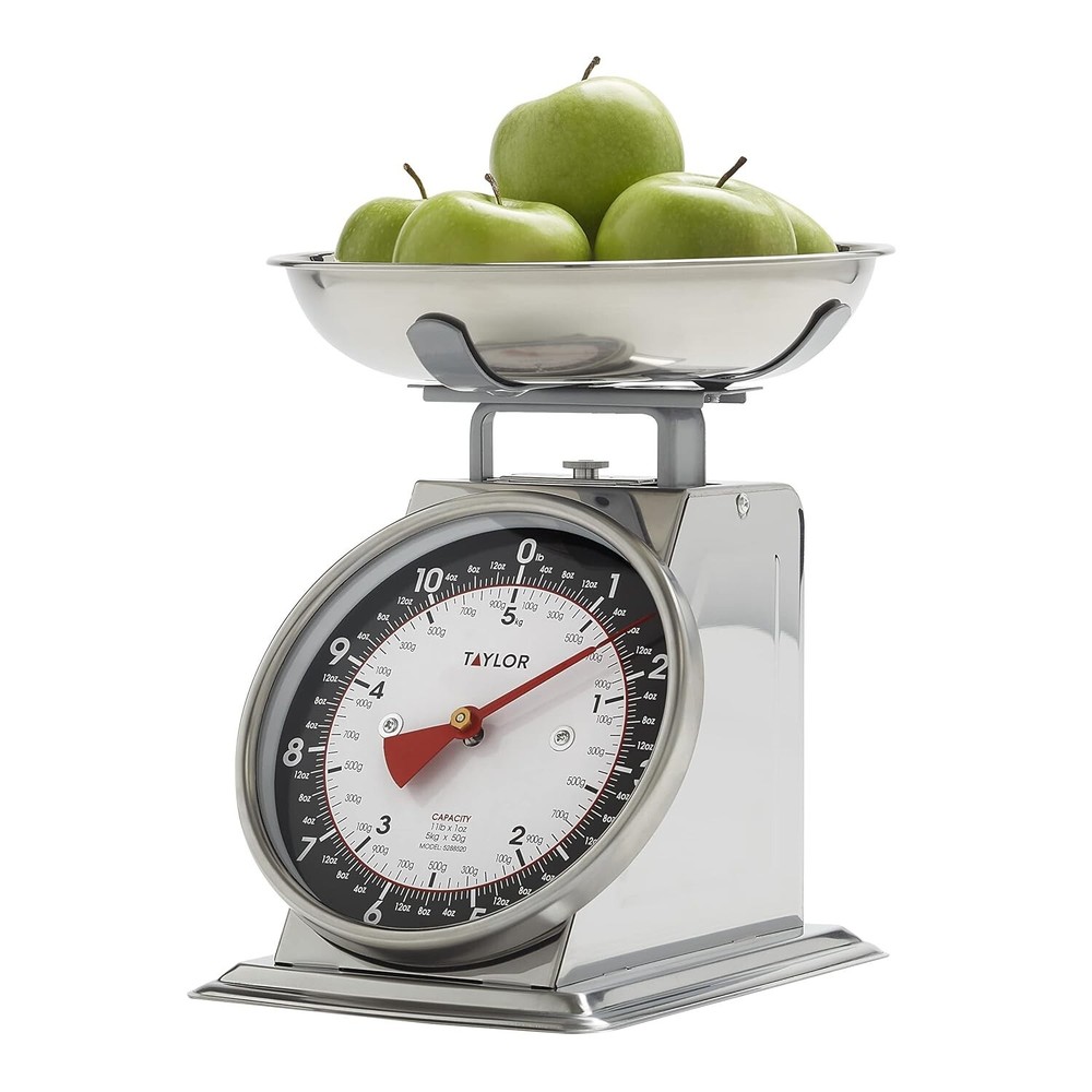 "Mechanical Kitchen Scale with Bowl – 11lb Capacity