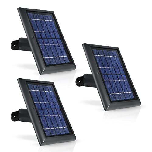 Wasserstein Ring Solar Panel for Spotlight Cam & Stick Up Cam Battery (3 Pack)