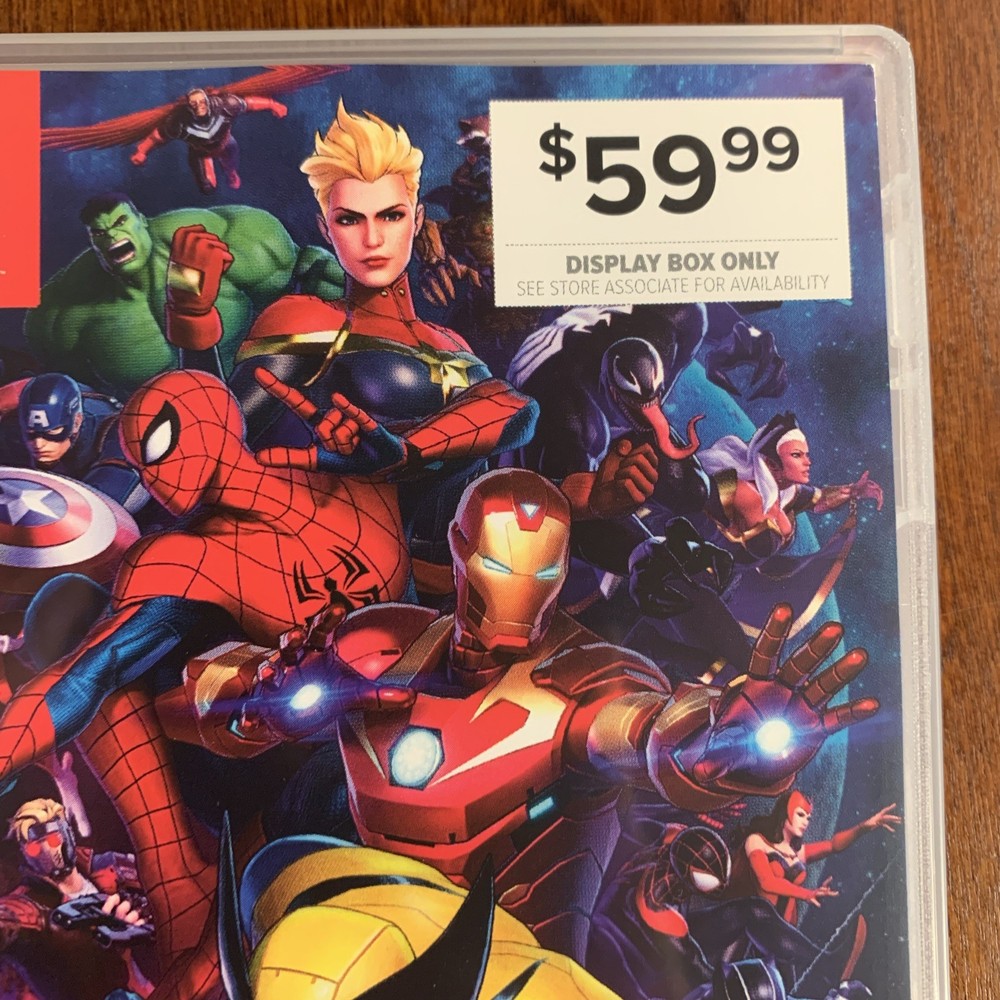 Marvel Ultimate Alliance 3 Black Nintendo Switch Authentic Display BOX NO GAME