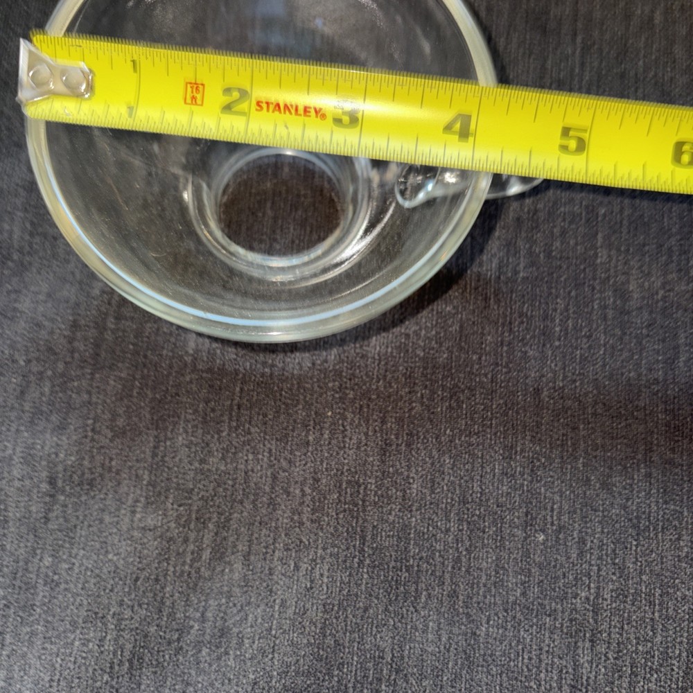 Vintage Glass Canning Funnel Finger Loop Handle Kitchen