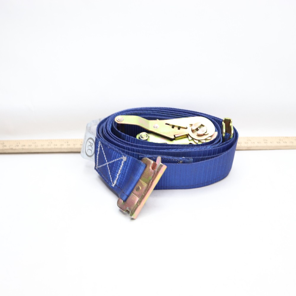 Pacific Cargo Control Ratchet Strap with Spring E Fittings 2" x 20'