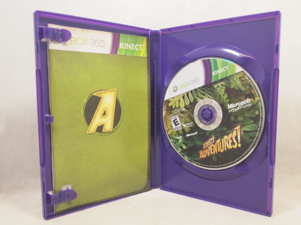 Official Microsoft Xbox 360 Kinect Sensor Model 1414 with Kinect Adventures Game