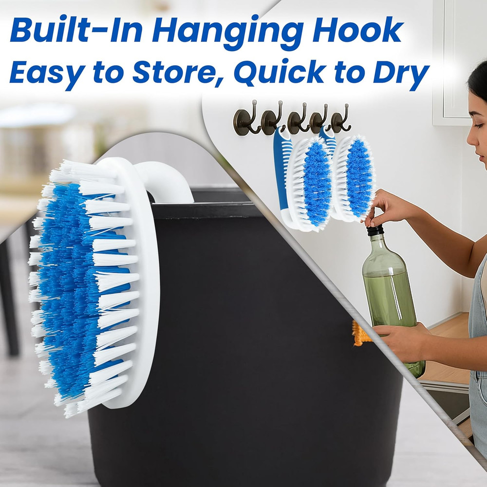 Scrub Brushes 2 Pack– Heavy-Duty Cleaning Power for Every Surface
