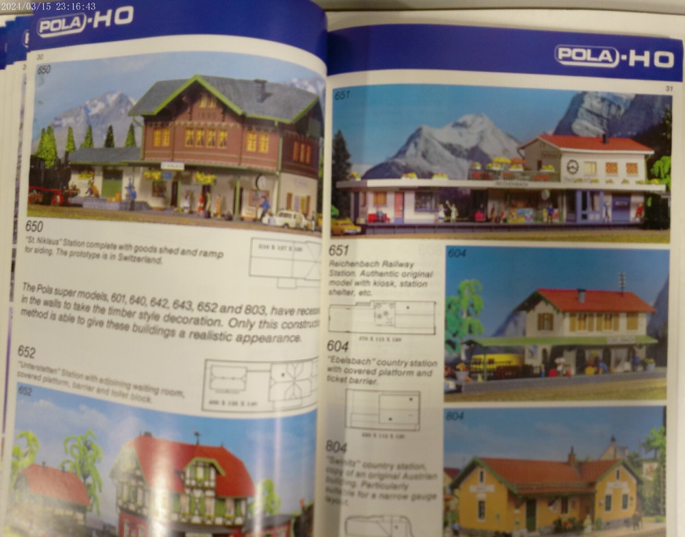 POLA 1983 Model Construction Kits HO-N Catalog