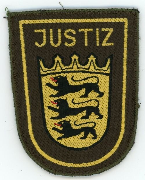 GERMANY JUSTIZ JUSTICE NICE SHOULDER PATCH SHERIFF POLICE