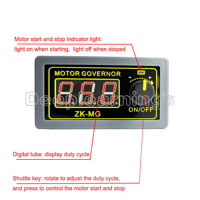 DC 5-30V 5A DC Motor Controller PWM Adjustable Speed Digital display encoder NEW