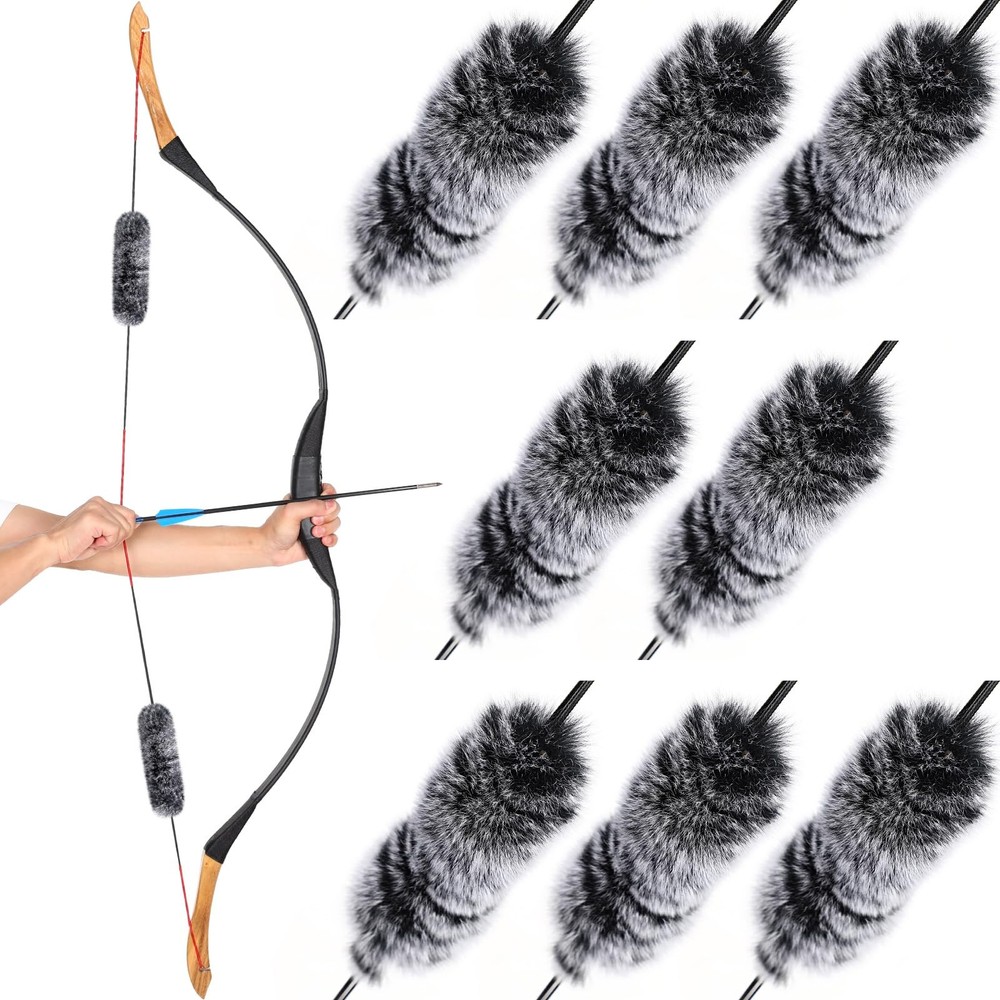 Wettarn 8 Pcs Otter Hide Bow String Silencer, Dampener Compound String...