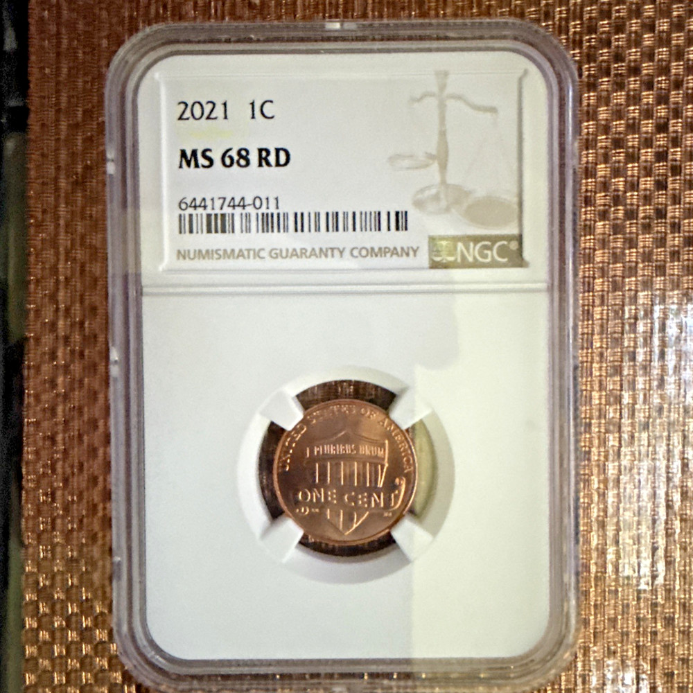 2021 P Lincoln Cent - NGC MS 68 RD