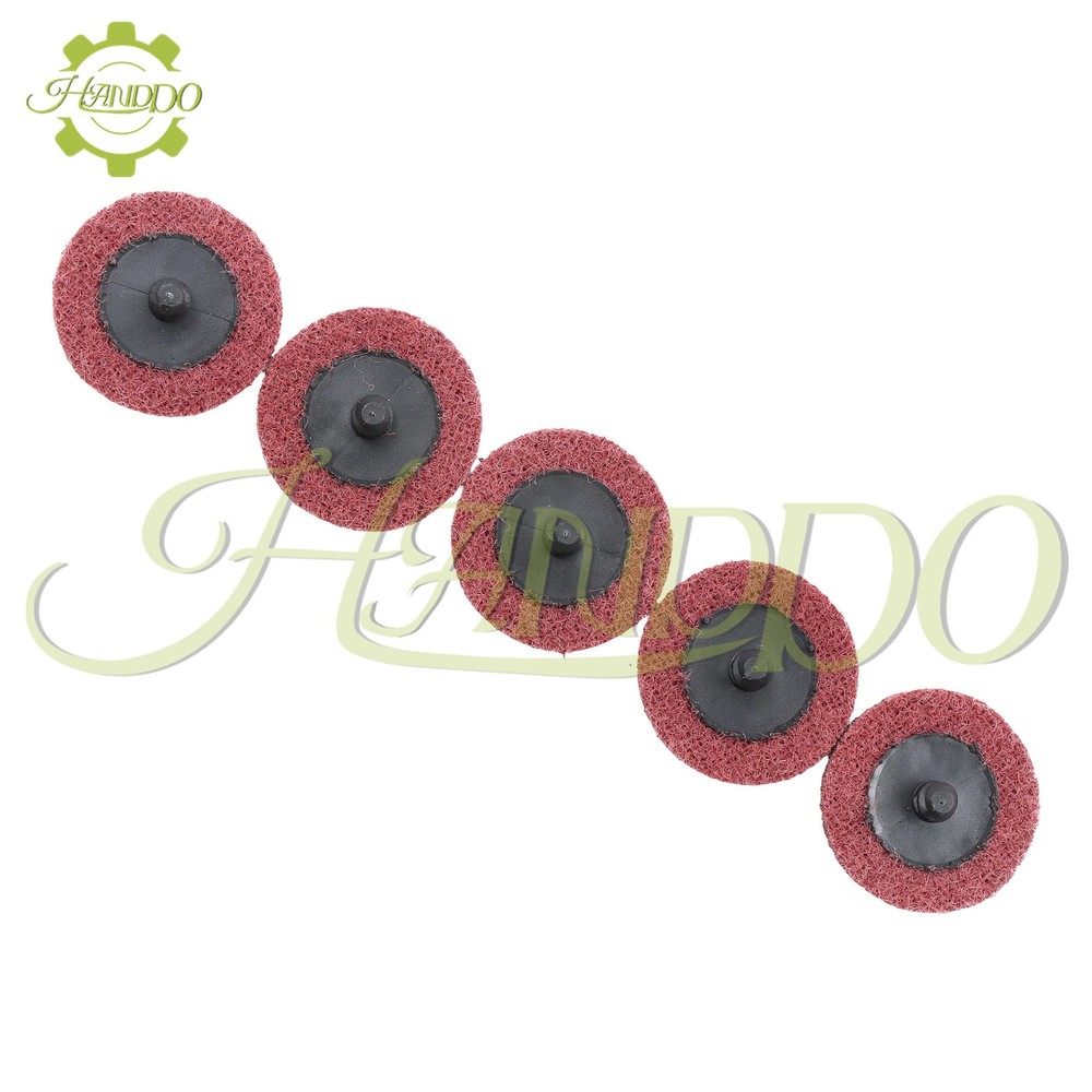 25 Pack - 2 Inch Surface Conditioning Discs Medium Red Quick Change Prep Pads