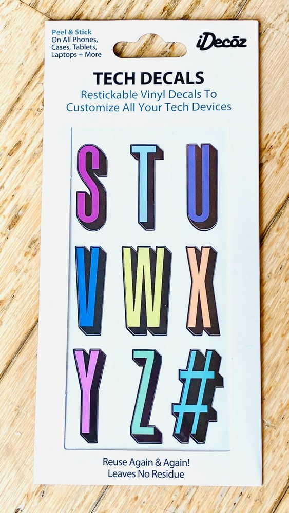 Idecoz Tech Decals Letters S - #