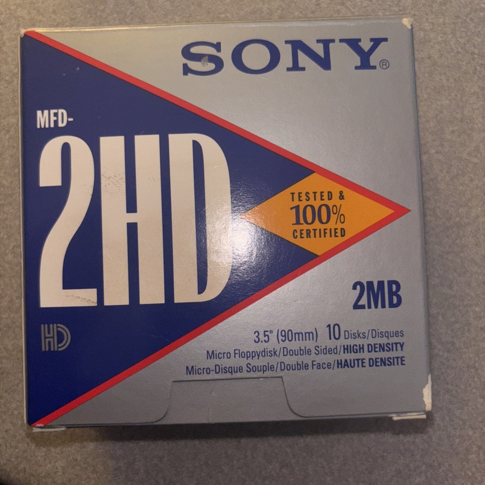 Sony MFD-2HD Micro Floppy Double Sided High Density 7 Pack