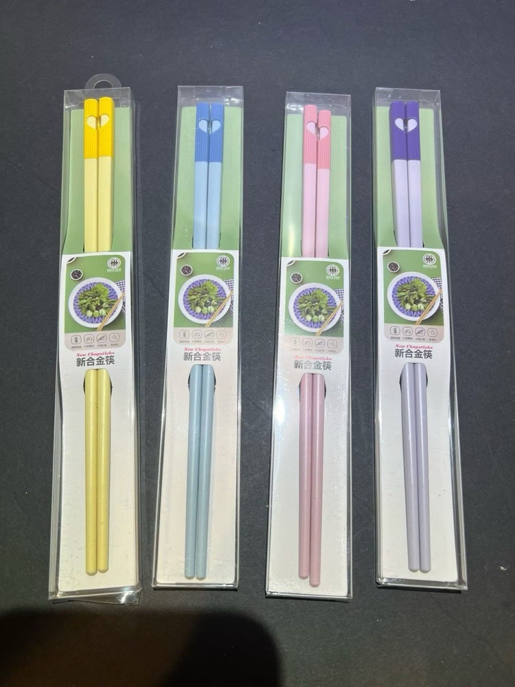 Alloy Chopsticks, Reusable Random 2 Pairs