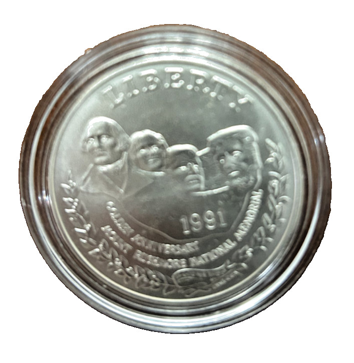 1991-P Mount Rushmore Commemorative Silver Dollar Uncirculated