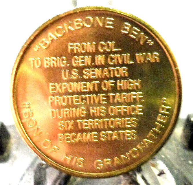 PREOWNED B. HARRISON PRES.(#28) MEDALLION(122919).....