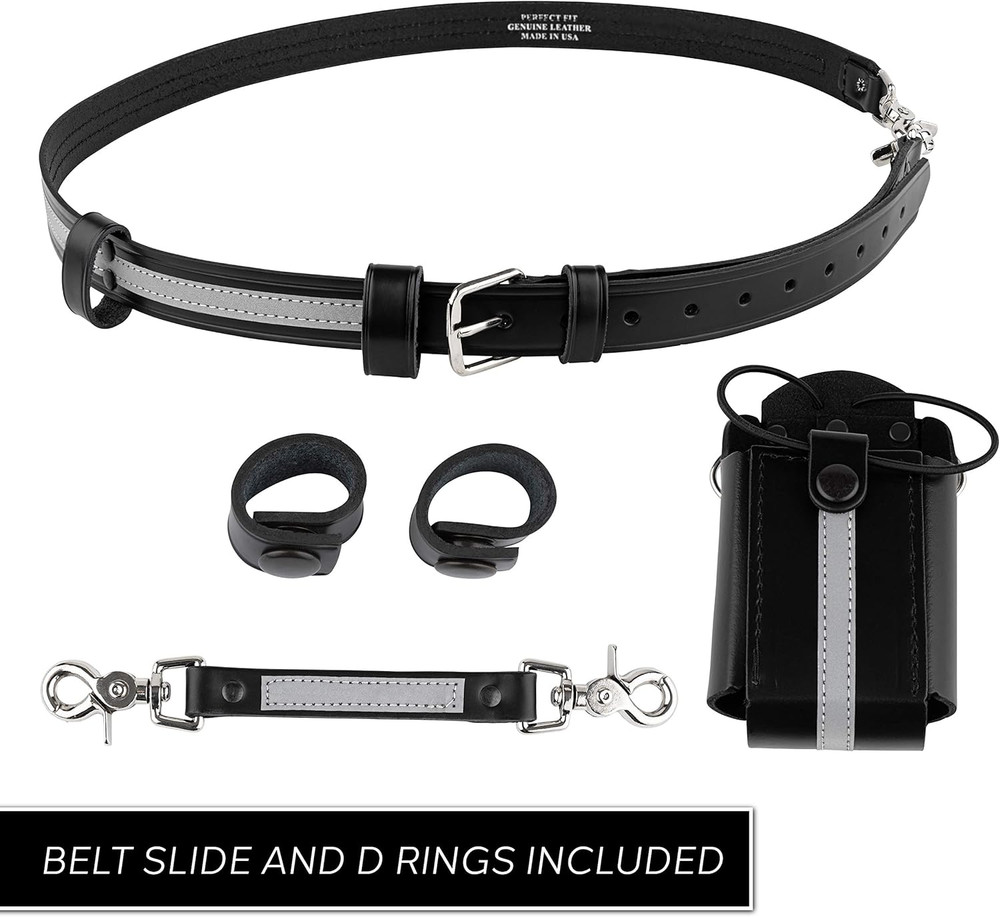 Reflective Firefighter Bundle- Anti-Sway Strap for Radio Strap, Radio Strap/Belt