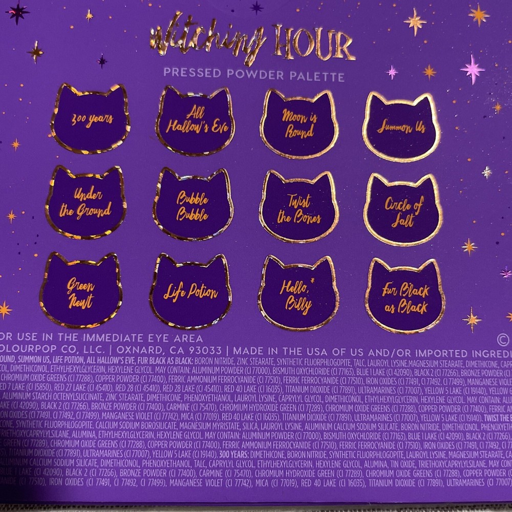 COLOURPOP Hocus Pocus 2 Witching Hour Pressed Powder Palette