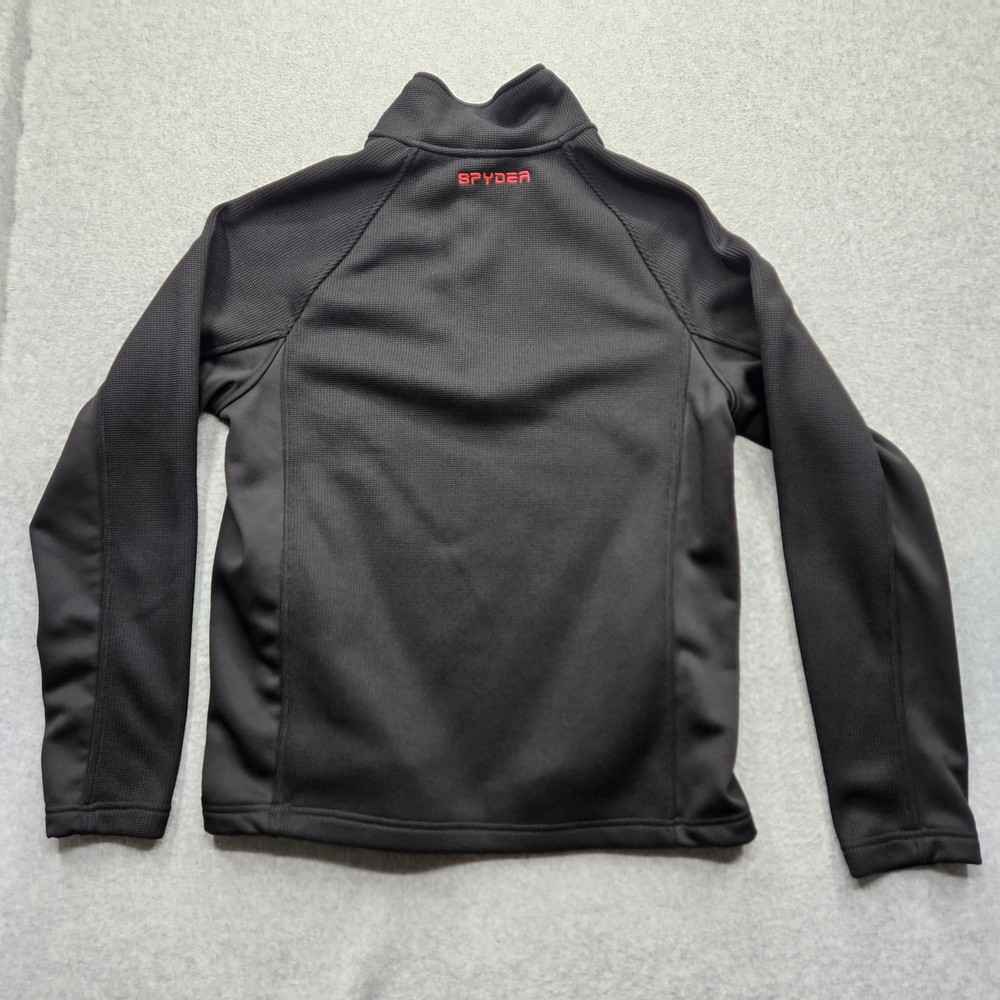 Spyder Men's Medium Black 1/4 zip Athletic Jacket with pockets