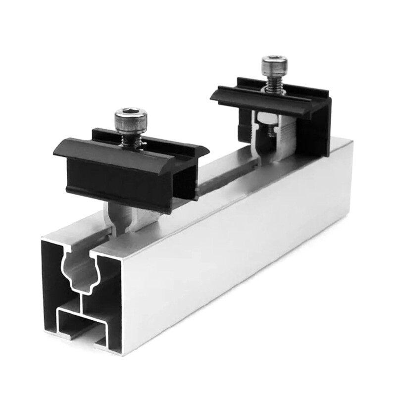 6Pcs Solar Panel Mount Clamps Panel Bracket Aluminum Mounting Accessories