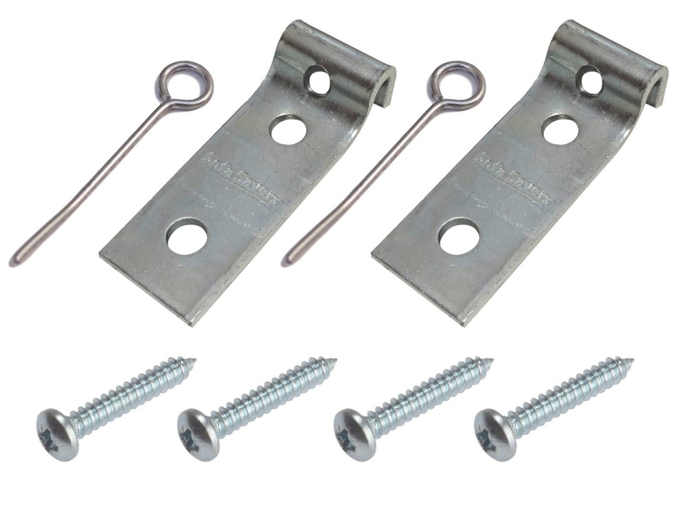 Taskar Sofa Zig Zag Spring Repair Brackets (2 Pack) Quantity: 2 Kits, Black