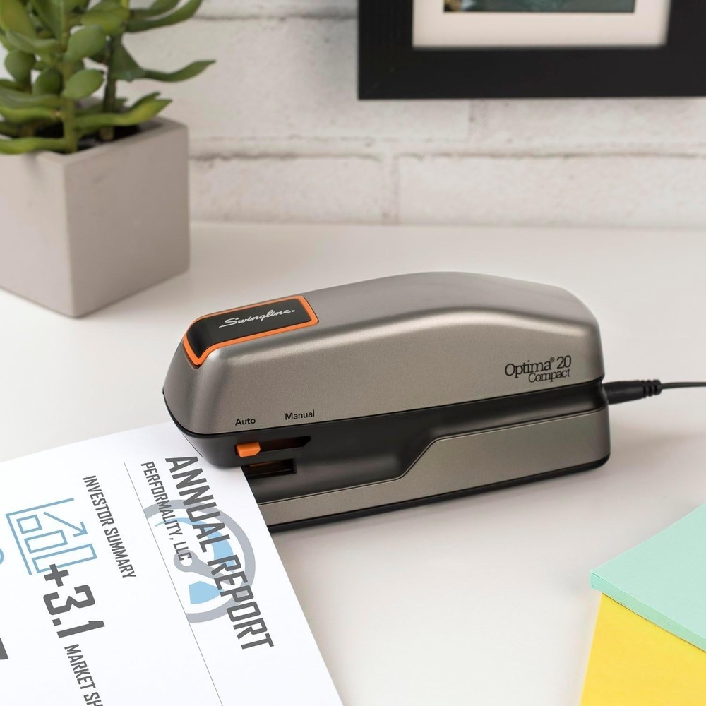 Optima 20 Electric Stapler - 20 Sheet, Compact & Jam-Free for Smooth Workflow